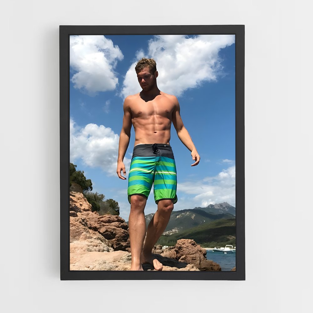 Poster Le Roi des Plages – affiche Athlétisme (vue 2)